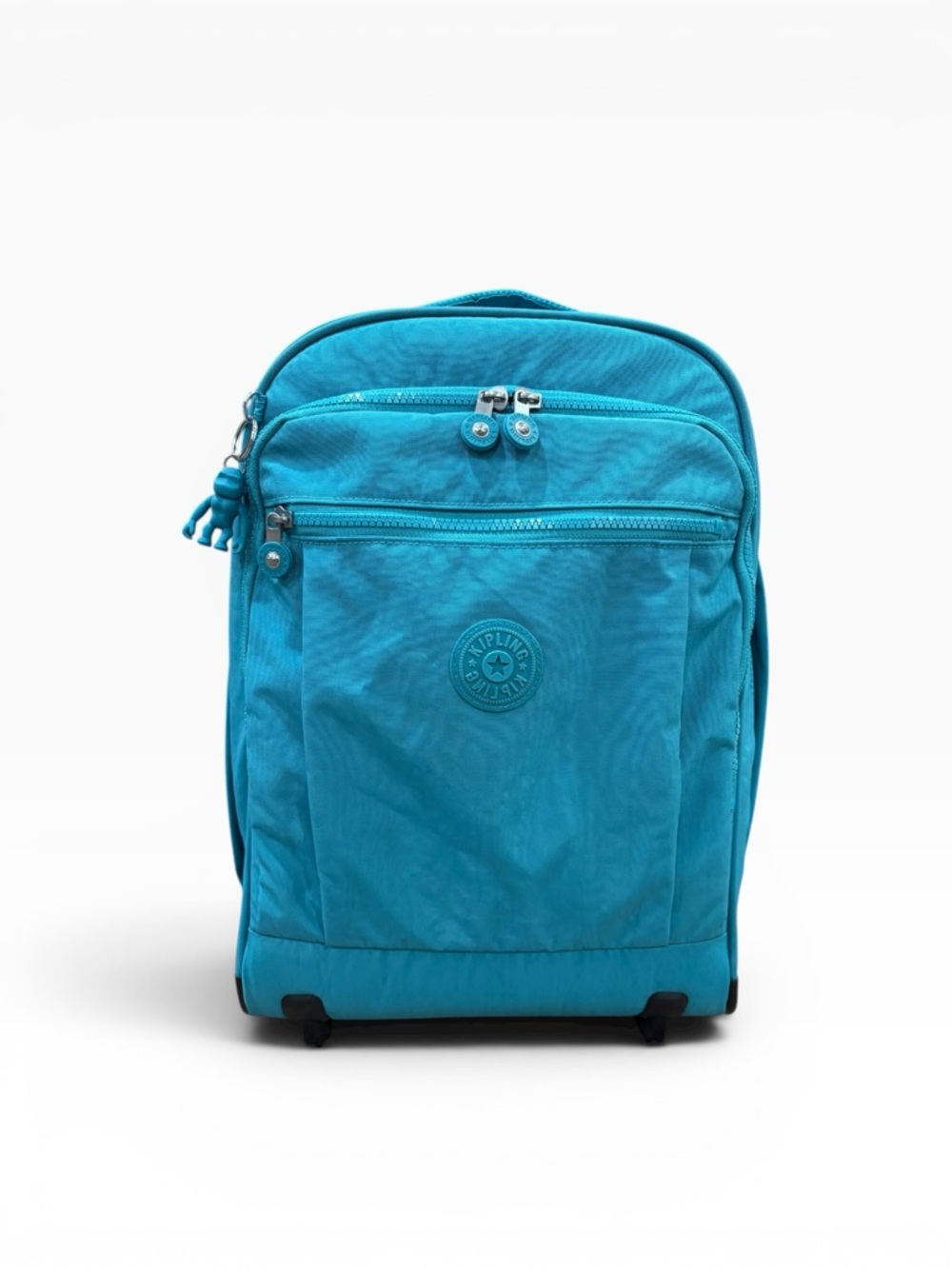 Kipling GAZE Large Rolling Teal Backpack Carryon Suitcase Bookbag  Limited Ed